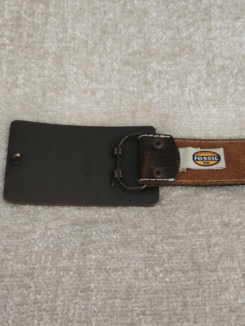 FOSSIL Brown Leather Belt - Picture 3 of 5